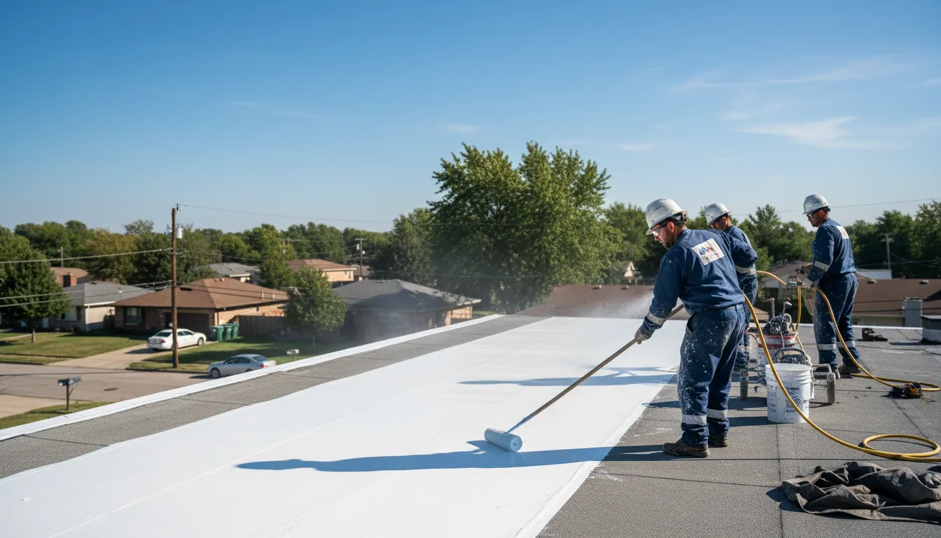 Commercial roof coating in Davenport, VA near me